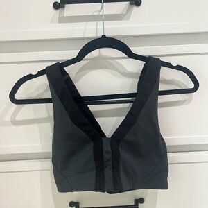 Athleta Black and Gray Sports Bra